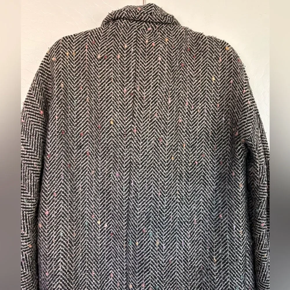 ASTR the Label Wool Blend Keller Peaked Lapel Coat Small